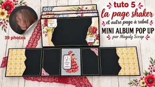 [DT] TUTO 5- page shaker at autre page à rabat Album Horizontal Pop Up  @magalyscrap ​
