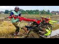 Download Lagu traktor sawah wuluku lahan dengan rumput yang tebal dan  tanah keras!