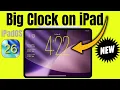 Big Clock Font on Lock Screen iPad in iPadOS 26