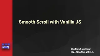 Smooth Scroll in Vanilla JavaScript