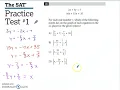 SAT Practice Test 1 Math Module 1 Problem 26