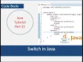 Conditional Statements In Java Switch In Java Java Tutorials Code Bode