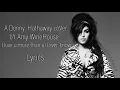 Amy WineHouse - I Love u more than you‘ll ever know ( live ) • lyrics | MeAndMrJoe