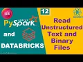 Read Unstructured Data in PySpark Text and Binary Files in Spark Databricks Tutorial