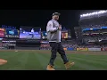 Fat Joe performs on the field at Yankee Stadium before World Series Game 3