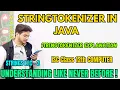 Explanation to StringTokenizer in java ISC class 12 computer Strings in java explanation class 12