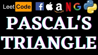 Pascal s Triangle Leetcode Python Solution Python
