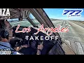 EXCLU B777 LAX Los Angeles TAKEOFF 24L 3 Cockpit Angles of View 4K ATC Crew Coms