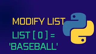 Python Modify List Item