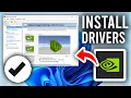 How To Install NVIDIA Graphics Card Drivers - Step By Step