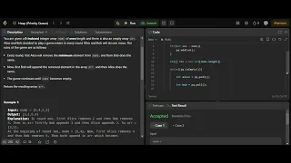 43 Leetcode - 2974 Minimum Number Game PriorityQueue MinHeap