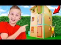 Download Lagu 24 Hours in GIANT Cardboard House!