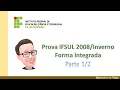 Download Lagu Prova da IFSUL Forma Integrada 2008 - Parte 1 - Questões de 1 a 10
