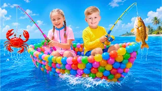 Дети Хотят Порыбачить! Какая Лодка Поплывет, а Какая Утонет?