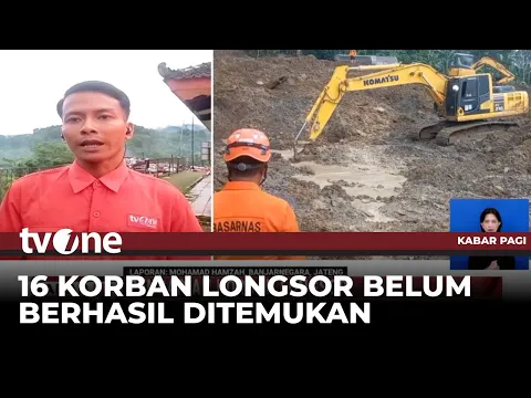 Hujan Menjadi Salah Satu Kendala Pencarian 16 Korban Longsor Banjarnegara