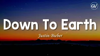 justin bieber down to earth lyrics 