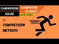 15 CAMBRIDGE IGCSE 0478-0984 1 3 Lossy and lossless compression methods