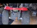 Craftsman mower how to fix transmission and remove a rusty wheel