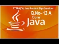Q No 12 A Write a java program to display each String in reverse order from a String array TYBBACA