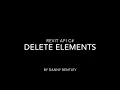Revit API C Beginner s Guide Delete Elements