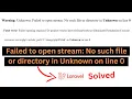 Failed to open stream No such file or directory in Unknown on line 0 in Laravel