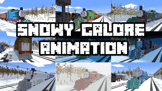 Thomas & Friends Snowy Galore in Minecraft Animation