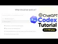 How to Use ChatGPT Codex Codex Tutorial for Beginners