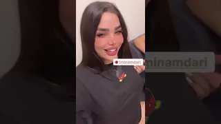 بازی مینا نامداری با رها پیت شاخ اینستاگرام 