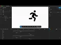 Figma Motion Tao running man loading su dung Pre-made animation