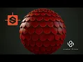 TIMELAPSE Substance Designer Tutorial - Fish Scale Roof Tiles