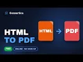 How to Convert HTML to PDF Free Online Convertica