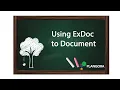 Using ExDoc to Document