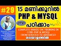 Select Data from MySQL Table and Display in HTML Table using PHP - Chapter 29