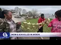 Memorial grows for mother and son killed in Akron shooting