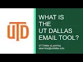 What is the UT Dallas Email tool in eLearning