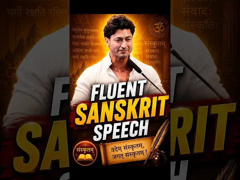 Vidyut Jammwal’s Fluent Sanskrit Speech Shocks Everyone! 😱 #shorts #vidyutjammwal