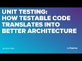 Unit Testing How Testable Code Translates into Better Architecture by Kyron Meza Vejare