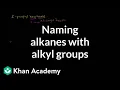 Naming alkanes with alkyl groups Organic chemistry Khan Academy