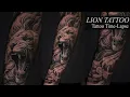 Black And Grey LION TATTOO Tattoo Time-Lapse