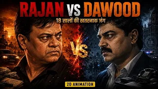 दाऊद इब्राहिम का सबसे बड़ा दुश्मन - Chhota Rajan vs Dawood की सच्ची कहानी - 2D Animation Documentary