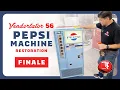 Vintage Pepsi Machine Cleanup Vendorlator VMC 56 Restoration Recap Finale