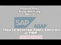 SAP ABAP Class 25 Module Pool Programming Table Controls