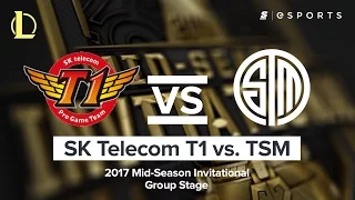 HIGHLIGHTS: SK Telecom T1 vs. Team SoloMid (2017 MSI Group Stage)