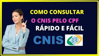 How to check your CNIS using your CPF Brazilian Individual Taxpayer Registry number