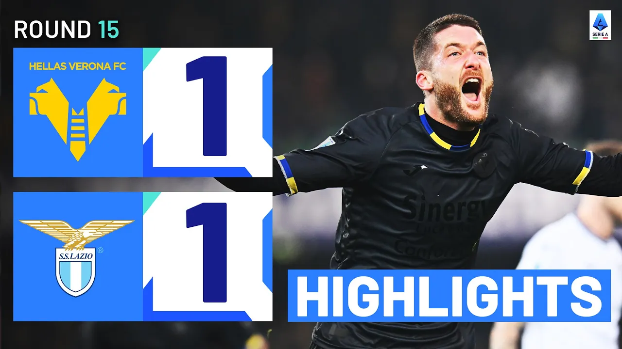 VERONA-LAZIO 1-1 | HIGHLIGHTS | Biancocelesti pegged ...