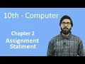 10th Class Computer - Ch 2