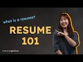 Resume Basics Tips for Resume Format Type and Sections