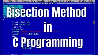 bisection method in c programming