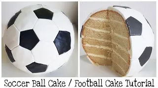 soccer ball cake football cake tutorial