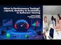 What is Performance Testing Speed Stability Scalability in Software Testing
